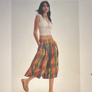 Free People Ivy Pull-On Culotte Pants NWOT